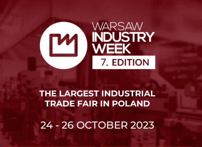  W dniach 24-26 października będziemy obecni na targach Warsaw Industry Week wWarszawie.